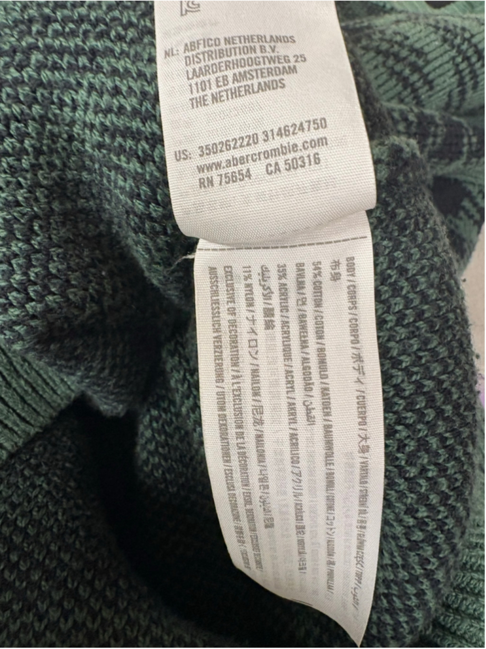 Hollister Green Plaid Cropped Cardigan Sweater Button Up Knit Womens Size M - Picture 8 of 8